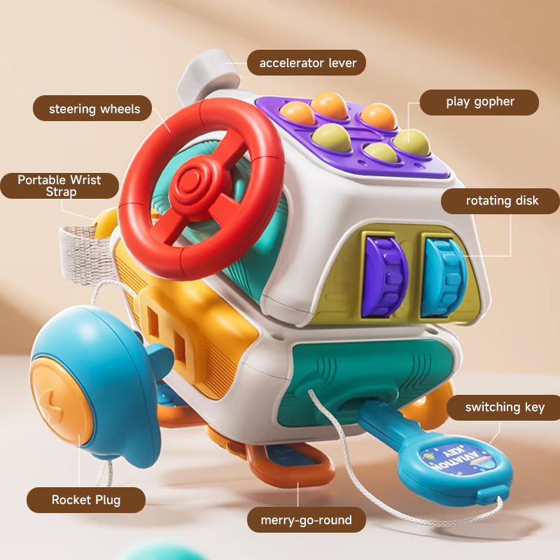 Travel Accessories Baby - Montessori sensorische Spielzeuge Baby beschäftigt Würfel